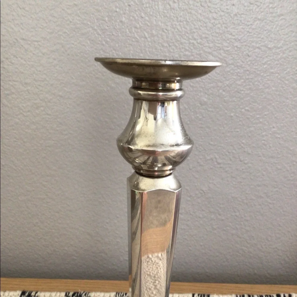 (2) Pottery Barn candle holders